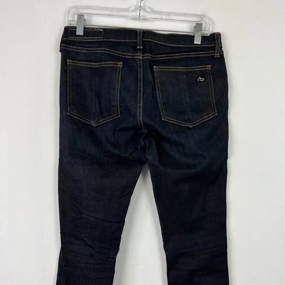 Rag & Bone Cate Mid-Rise Skinny Jeans Dark Rinse Size 28 GUC - Picture 11 of 16